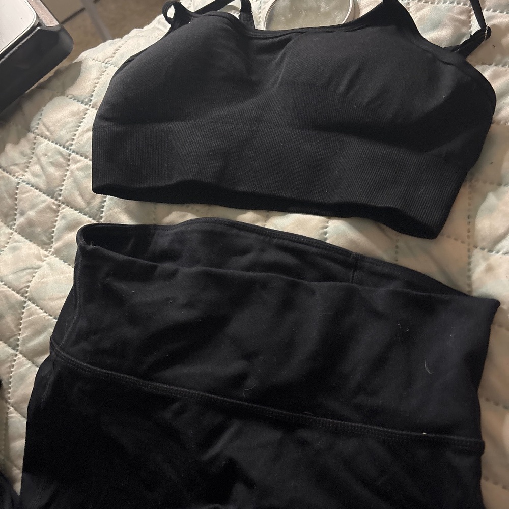 Motion365 by Fabletics workout pants and sports bra
